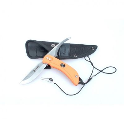 Нож складной Ganzo G802-OR с двойным лезвием оранжевый