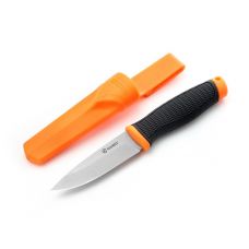 Нож нескладной Ganzo G806-OR оранжевый, с ножнами